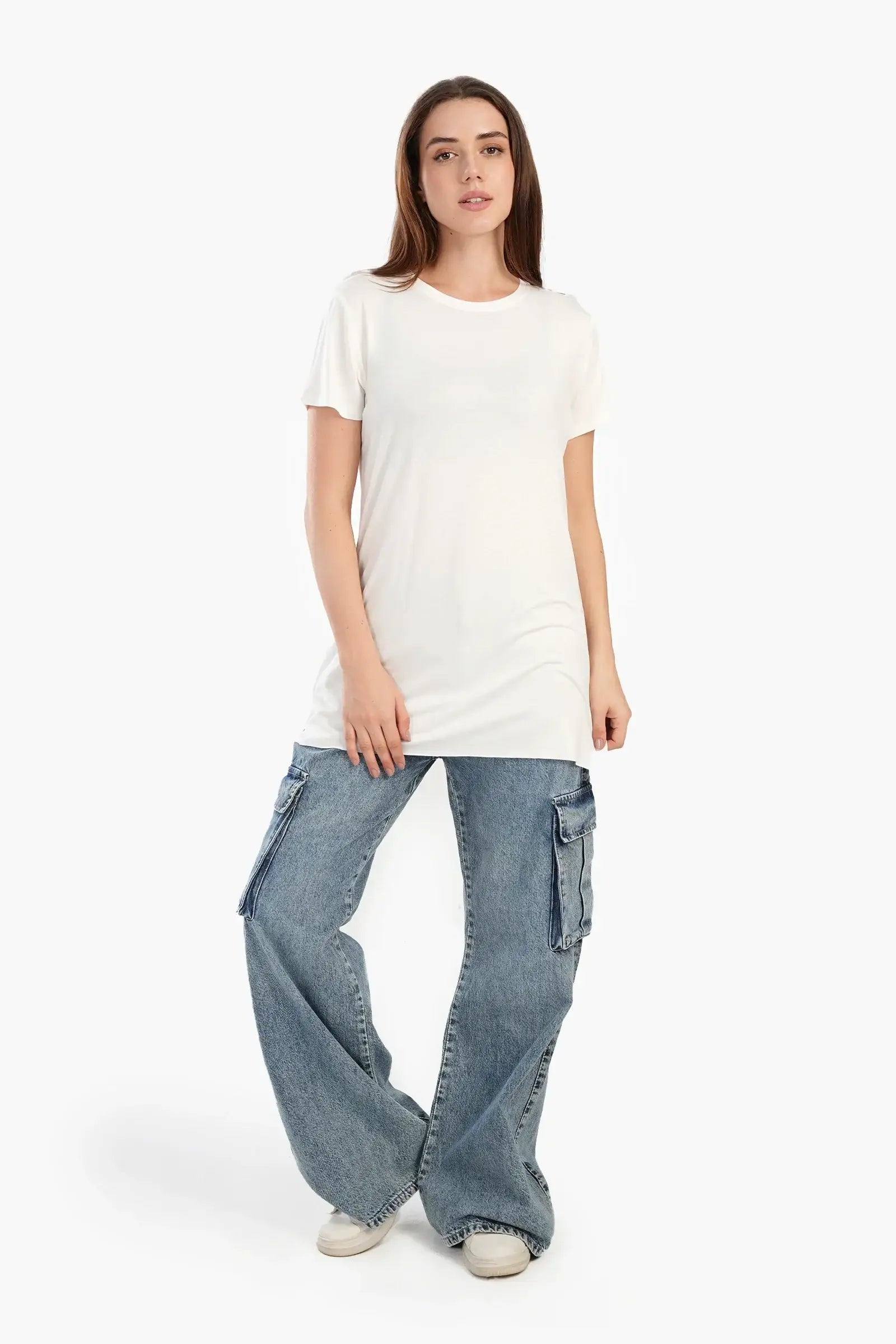 Chic Viscose Half-Sleeve Top