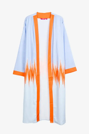 كيمونو ميدي مقسم بألوان