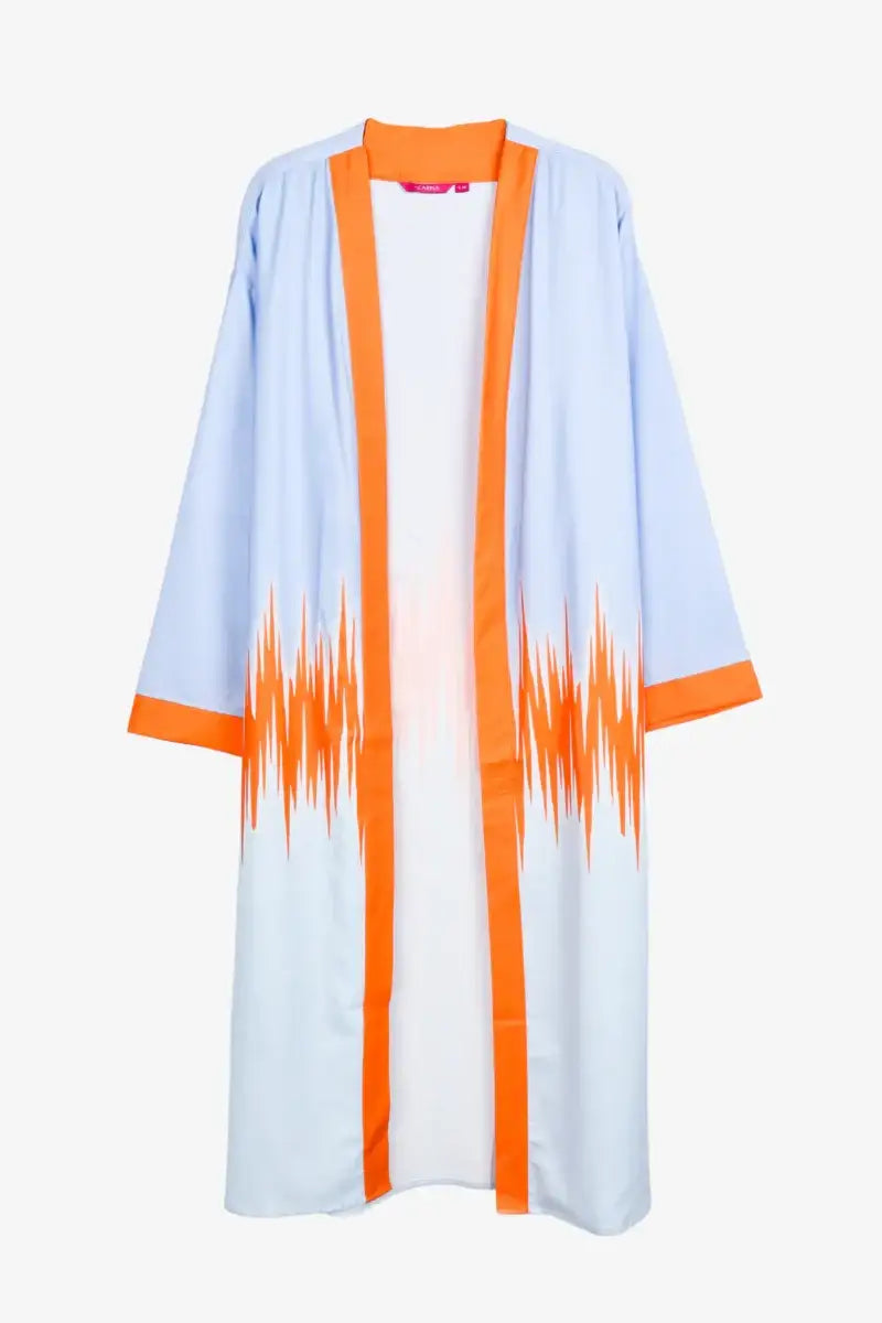 كيمونو ميدي مقسم بألوان