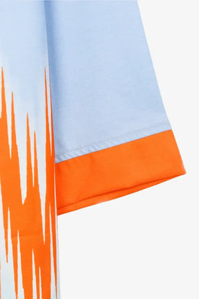 كيمونو ميدي مقسم بألوان