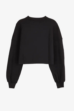 Cropped Cotton Sweatshirt