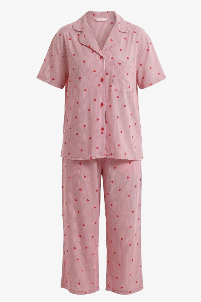 Striped Midi Pyjama Set