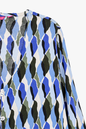 Printed V-Neck Dress