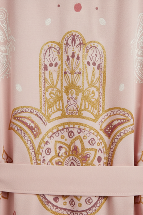 Printed Back Viscose Robe