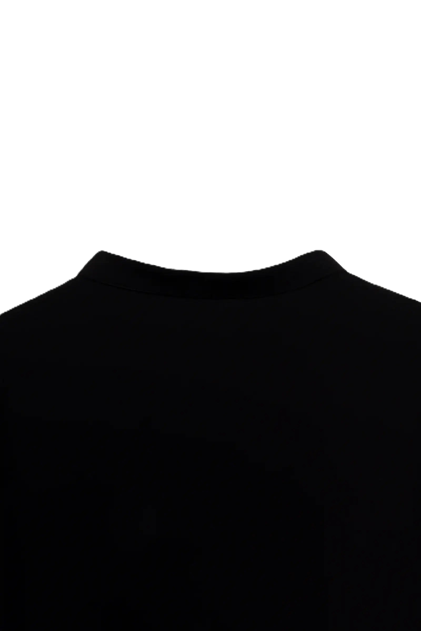 Black Vintage Ruffle Blouse