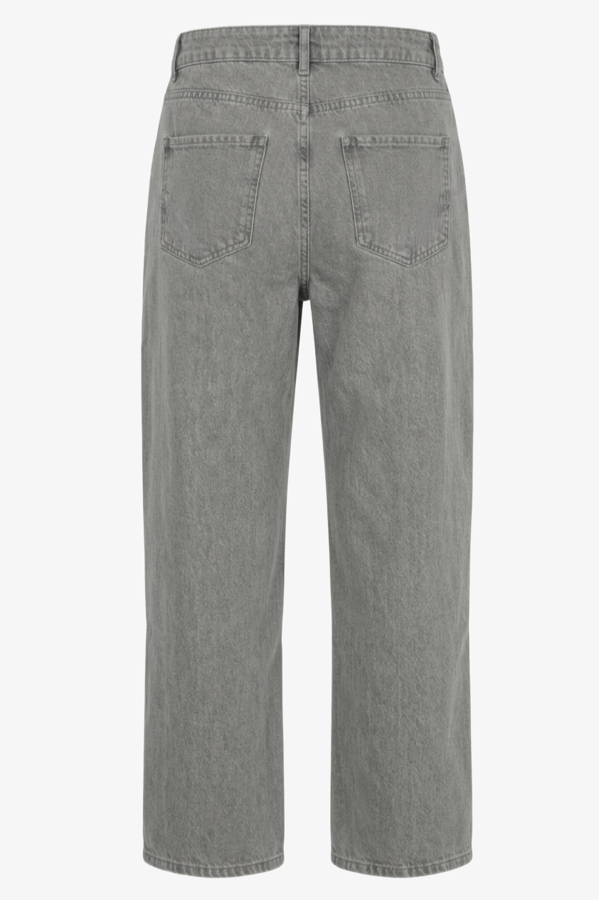 Seam-Detail Denim Pants