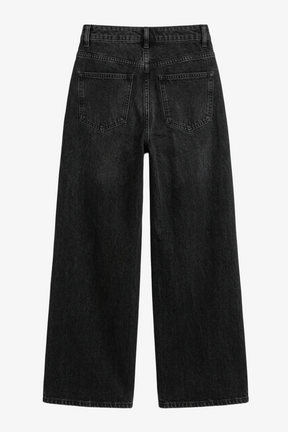 Wide-Leg Denim Pants