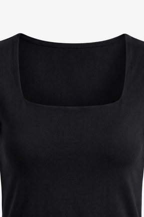 Square Neck Slim-Fit Top