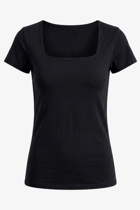 Square Neck Slim-Fit Top