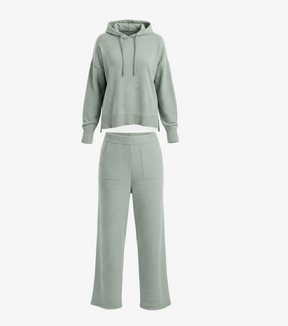 Hooded Knit Pyjama Set
