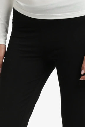Elastic Waist Flare Pants