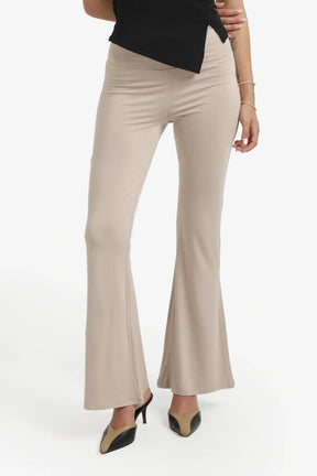 Elastic Waist Flare Pants