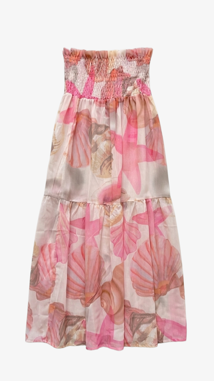 Seashell Printed Beach Skirt