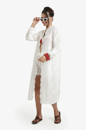 كيمونو للشاطئ بنقشة ذاتية