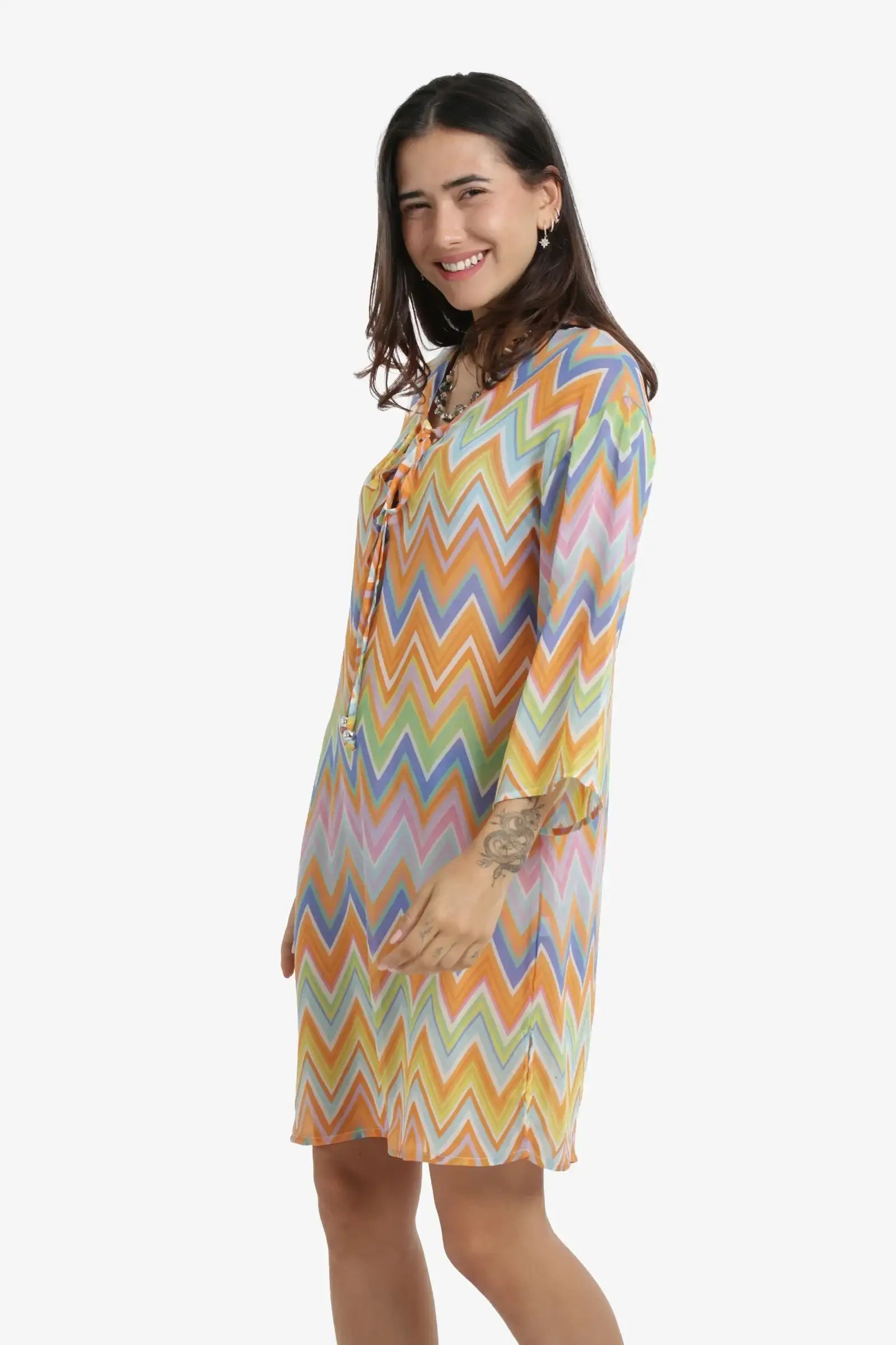 Breezy Zigzag Beach Dress | | Carina Wear – Carina