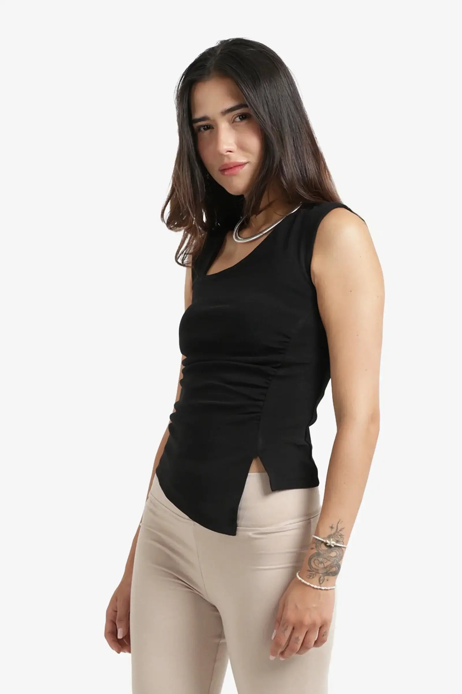 Asymmetrical Neck Top