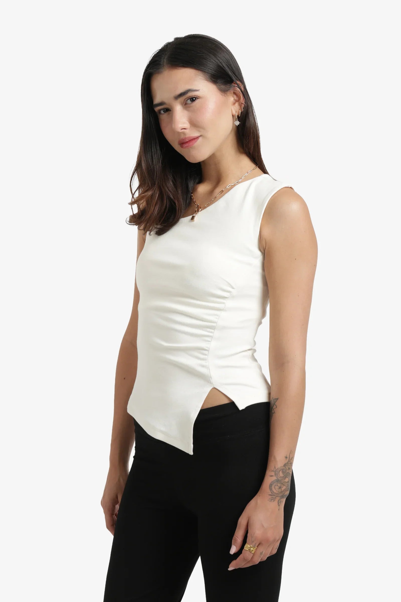 Asymmetrical Neck Top