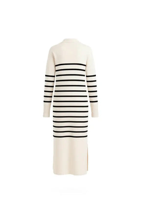Striped Knit Midi Dress