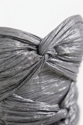 Crinkle Twisted Crop Top