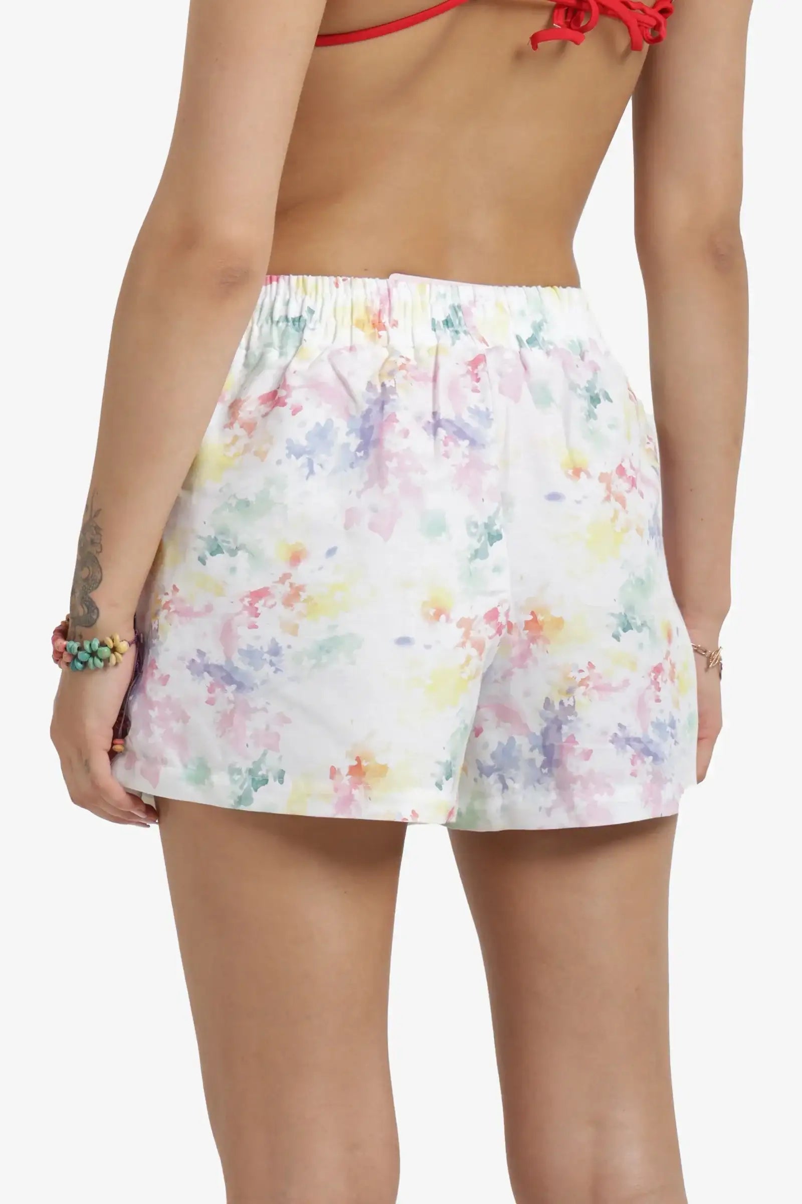 Colored Printed Beach Shorts