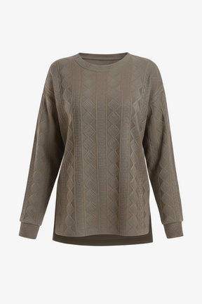 Self-Pattern Relaxed Pyjama Set