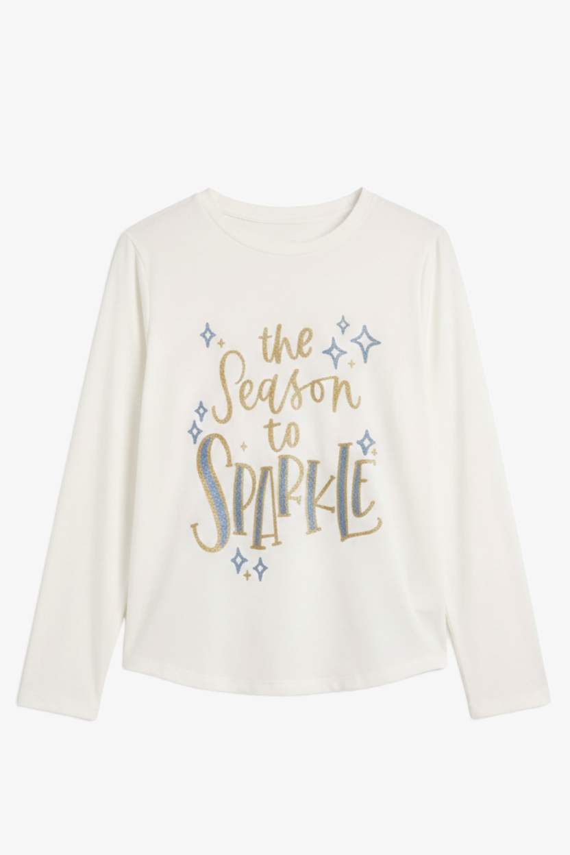 Sparkly Print Pyjama Set