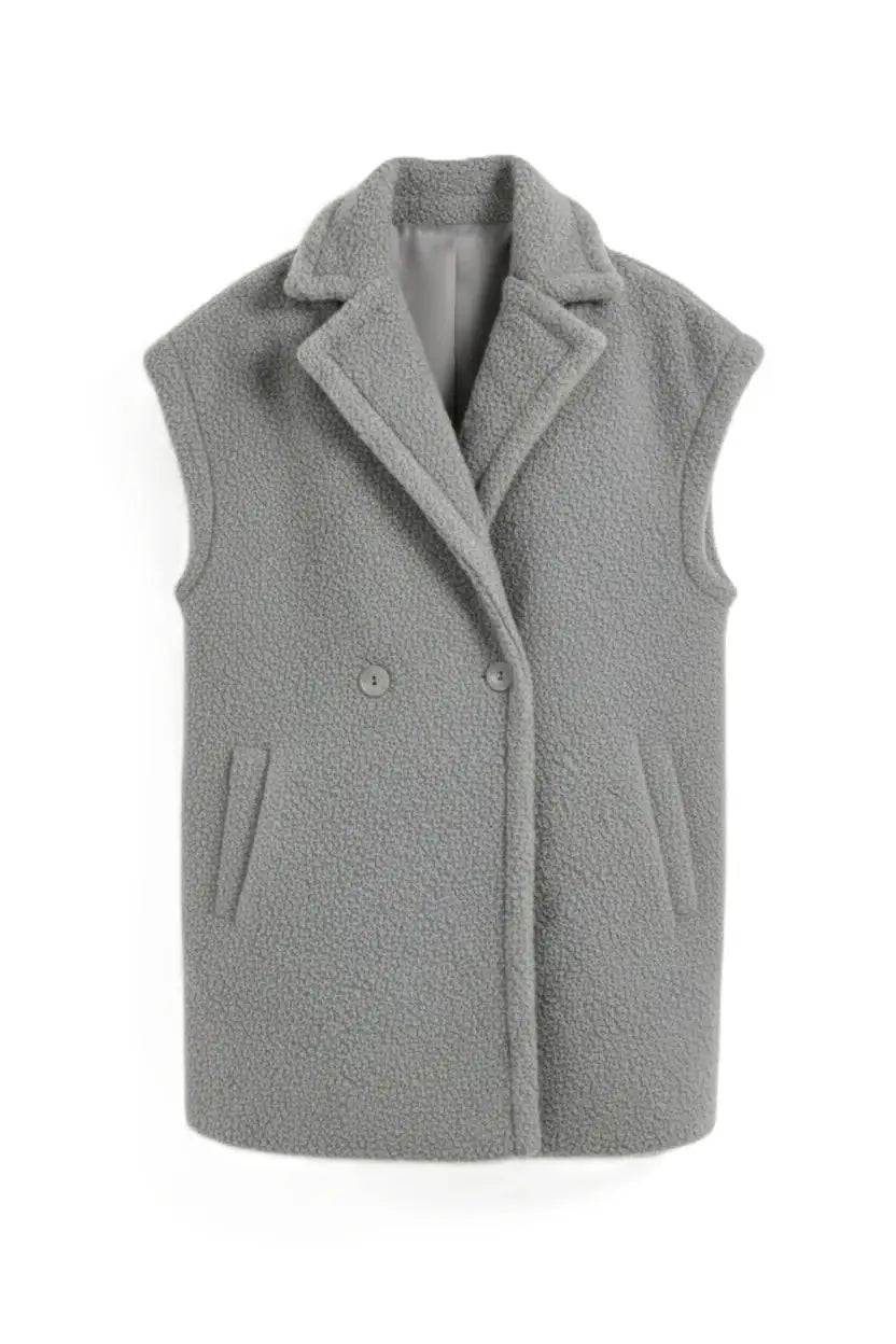 Relaxed Double-Breasted Vest