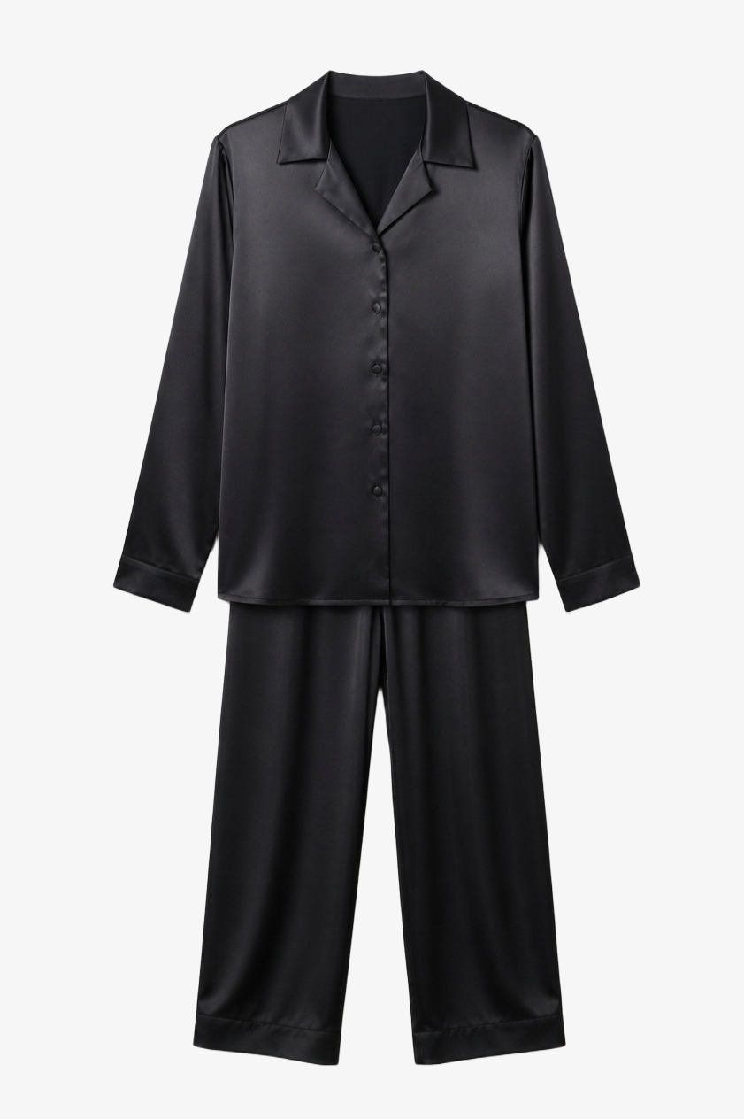 Satin Buttoned Pyjama Set