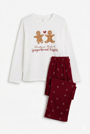 Gingerbread Print Pyjama Set