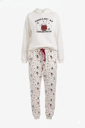 Long Sleeve Hooded Pyjama Set