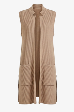Ribbed Knitted Vest