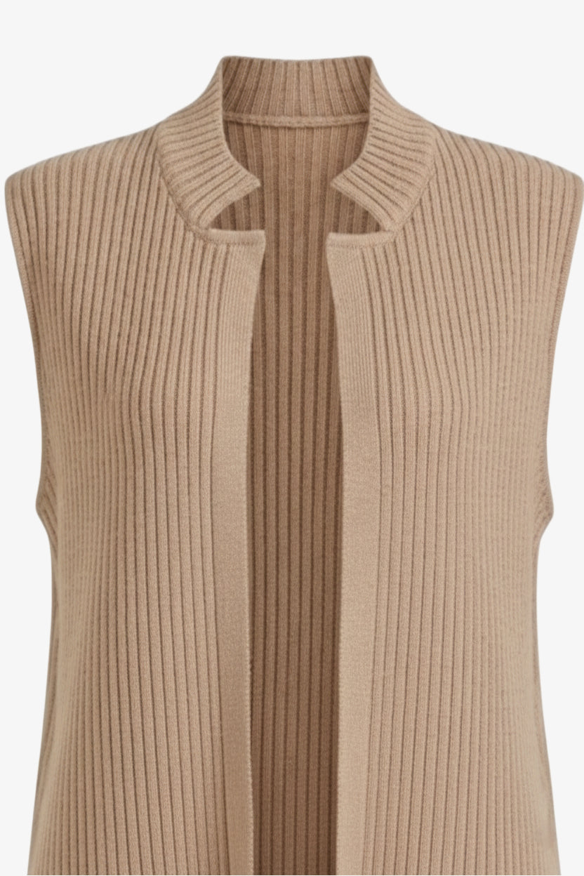 Ribbed Knitted Vest