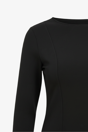 Slim Boat Neck Top