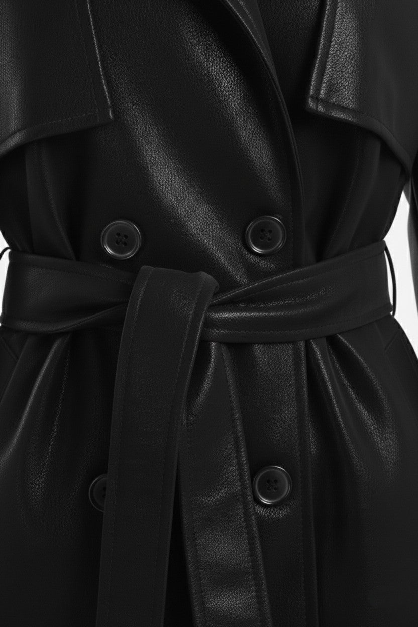 Leather Trench Coat