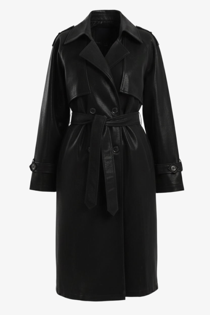 Leather Trench Coat