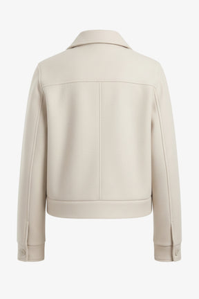 Flap Pocket Cropped Jacket
