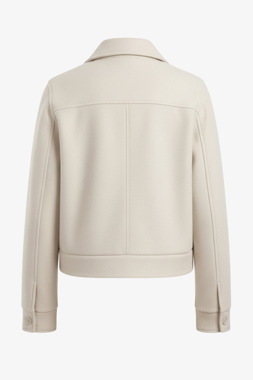 Flap Pocket Cropped Jacket