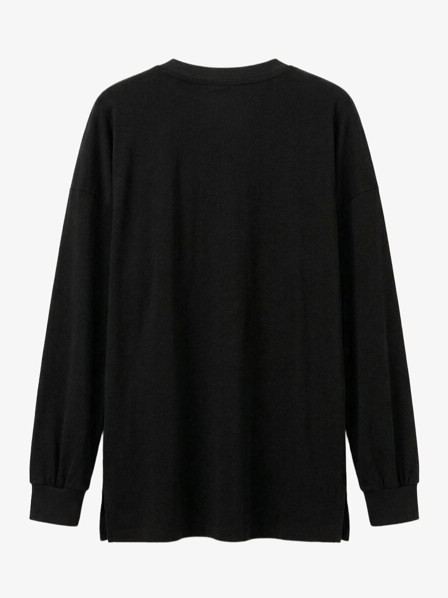 Relaxed Slip-On Blouse