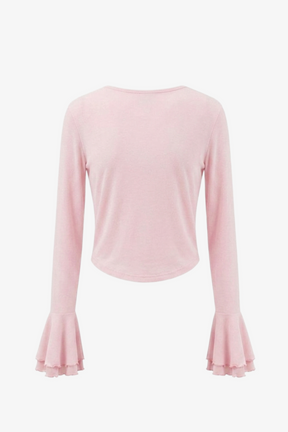Ruffle-Trim Pyjama Set