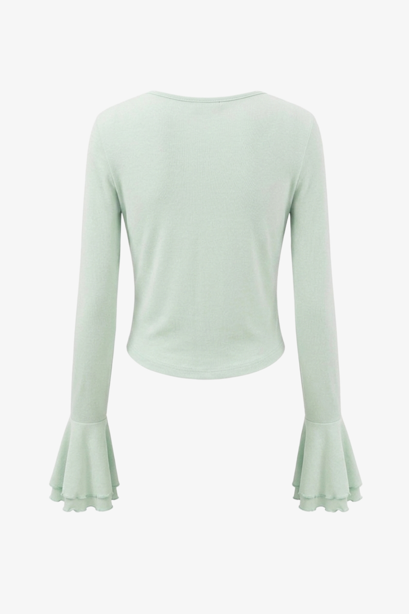 Ruffle-Trim Pyjama Set