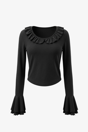 Ruffle-Trim Pyjama Set