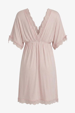 Lace-Trim Flutter Nightgown