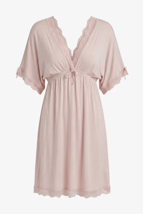Lace-Trim Flutter Nightgown