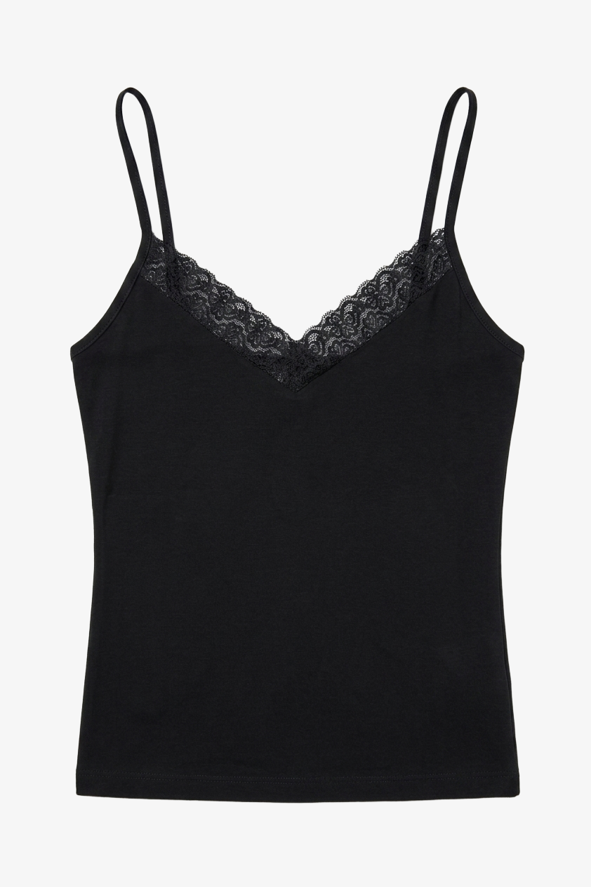 Lace-Trim Pyjama Set