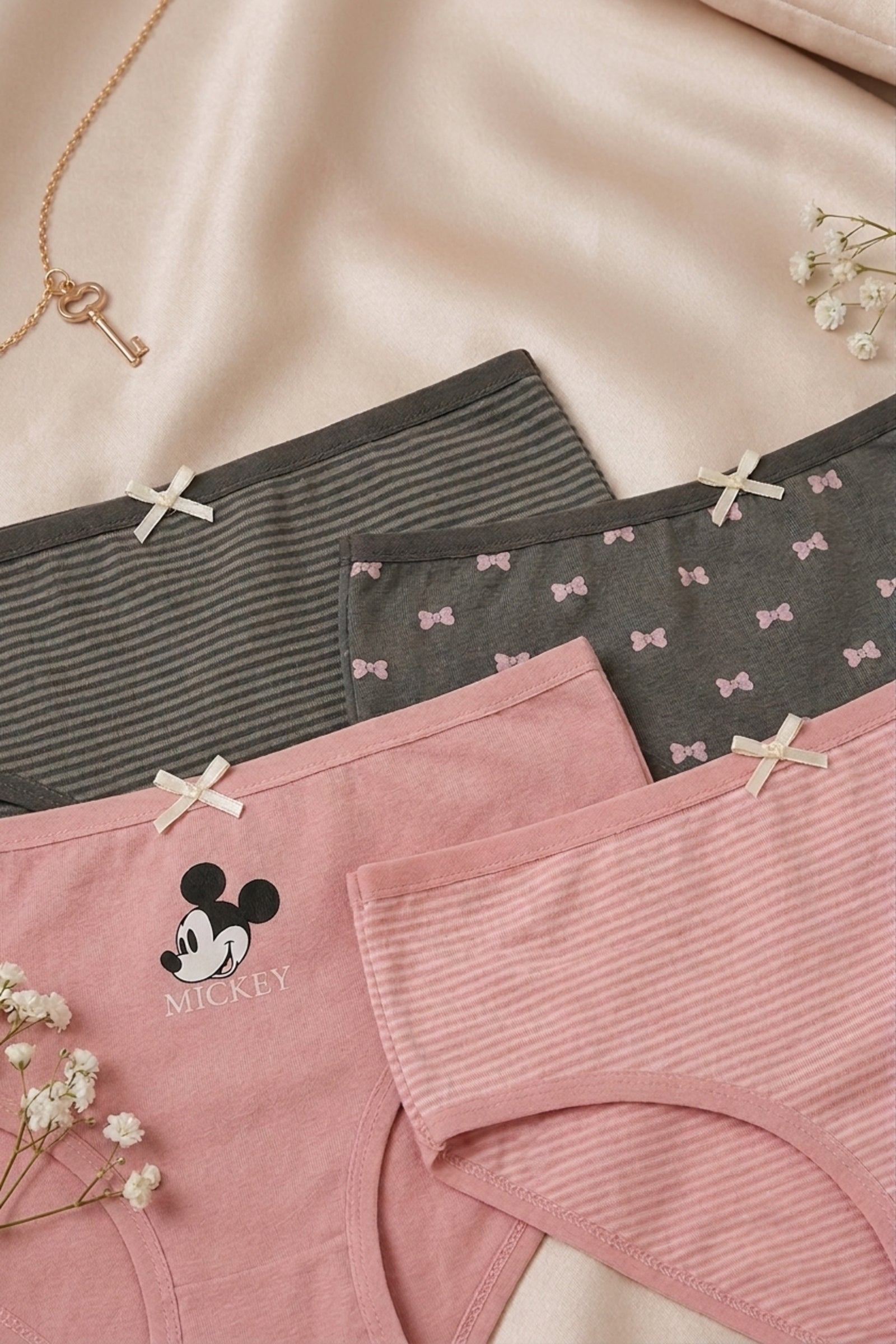 Pack of 7 Girly Brief Panties
