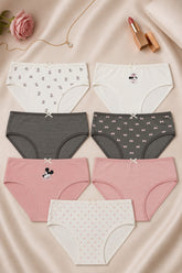 Pack of 7 Girly Brief Panties