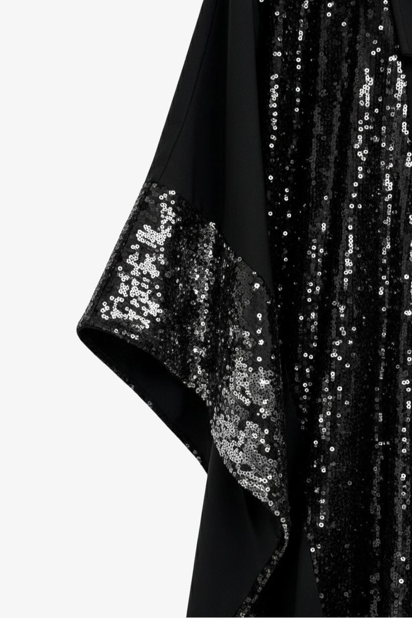 Sequin Detailed Maxi Kimono