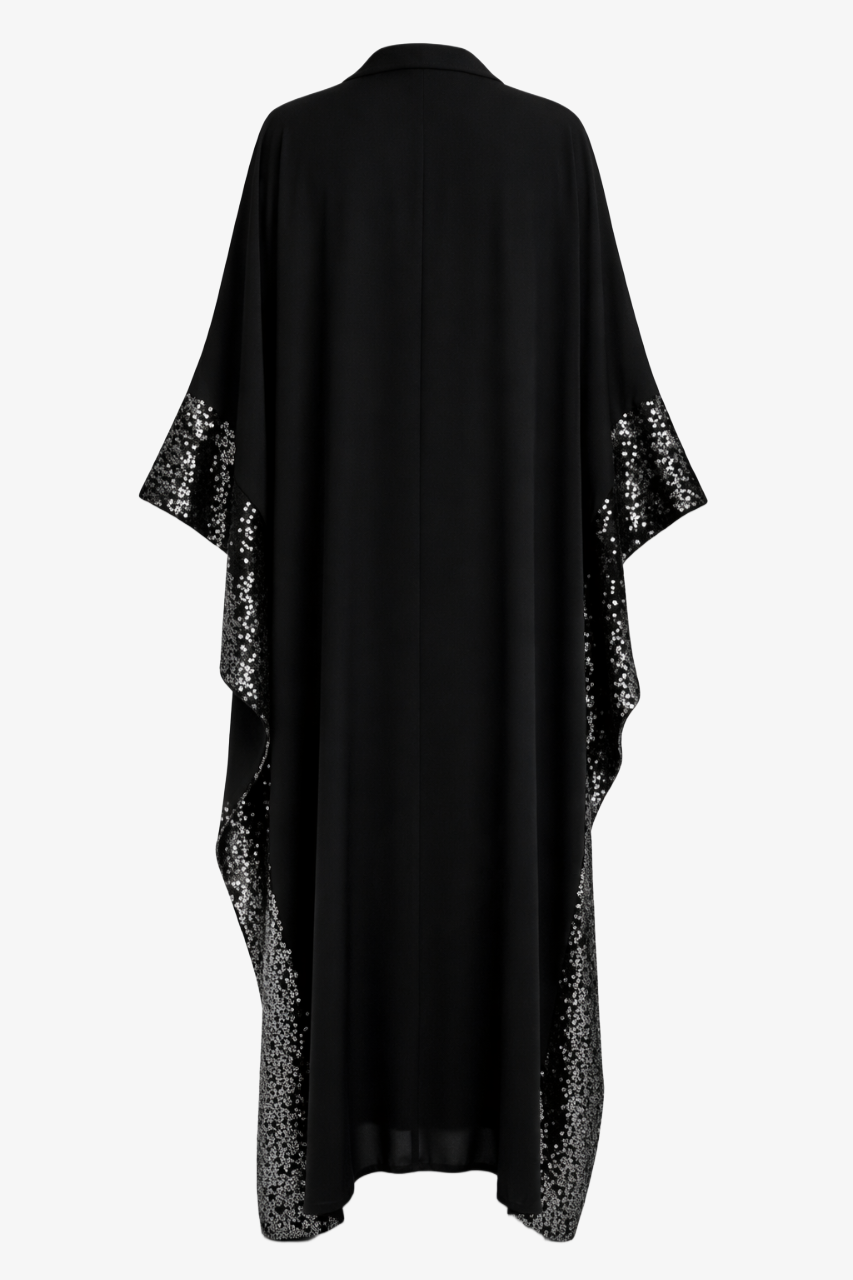 Sequin Detailed Maxi Kimono