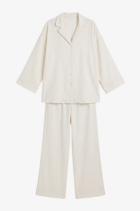 Textured Oversized Pyjama Set