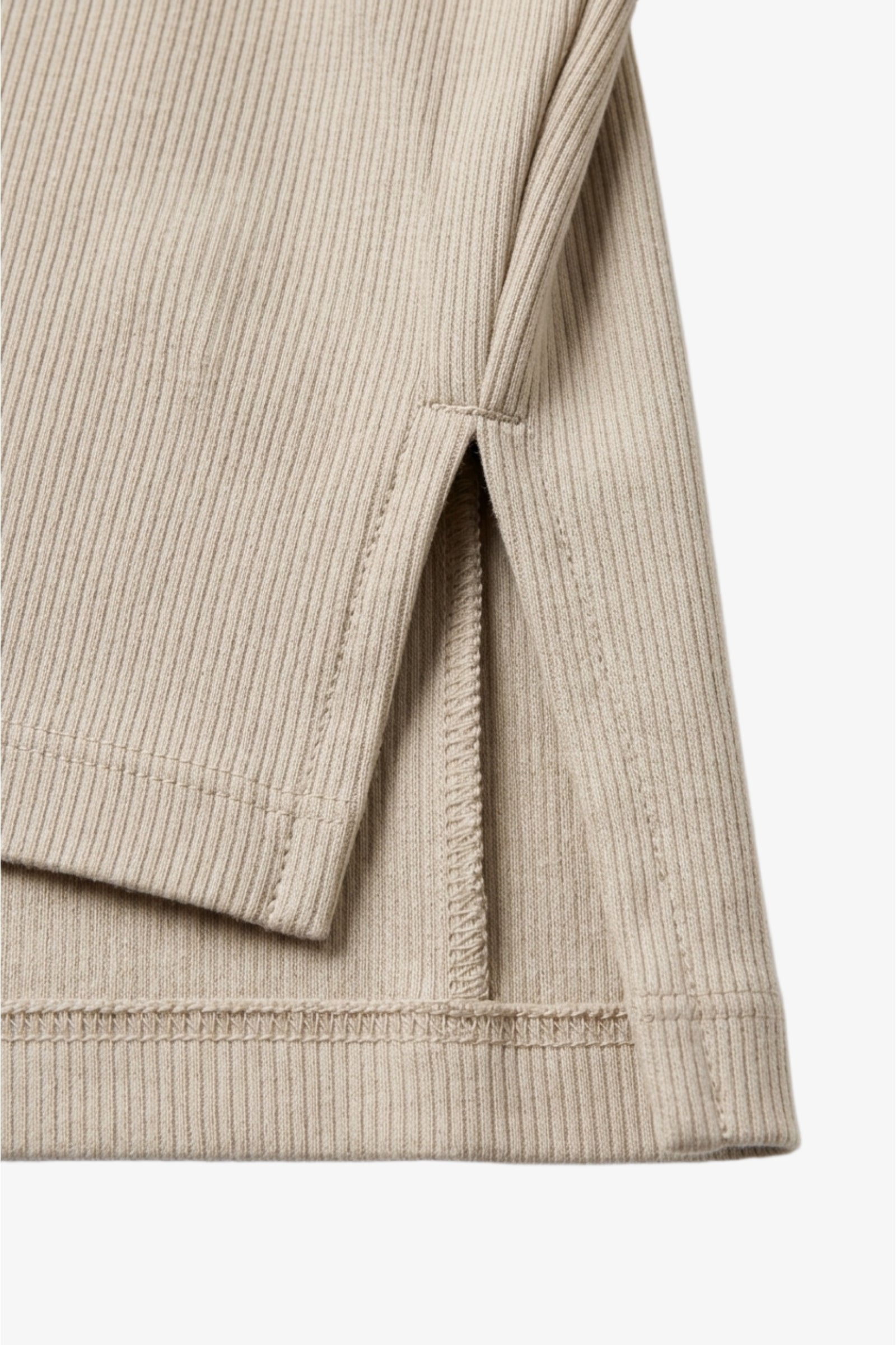 Ribbed Boxy T-Shirt